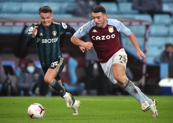 in from the start: Jamie Shackleton is in line to make his first Premier League start for Leeds United after an impressive display from the bench at Aston Villa last week. Picture: Nick Potts/PA Wire