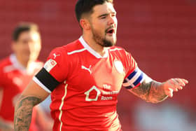 Alex Mowatt celebrates after netting Barnsley's winner against Watford. Pictures: Getty Images