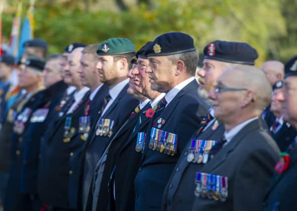 Veterans at last year's Remembrance Sunday service in York - this year's commemmorations are being scaled back due to Covid.