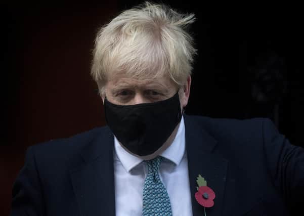Prime Minister Boris Johnson leaving 10 Downing Street, central London to appear at the House of Commons. Picture: Victoria Jones/PA Wire