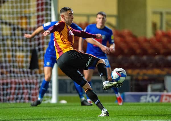 MISSING IN ACTION: Bradford City will be without the injured Lee Novak against Southend. Picture Bruce Rollinson