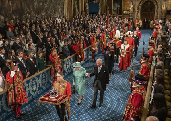 The Queen and Prince of Wales at last December's State Opening of Parliament.