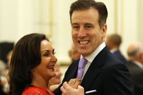 Anton Du Beke with Strictly judge Shirley Ballas. Picture: Gareth Fuller/PA.