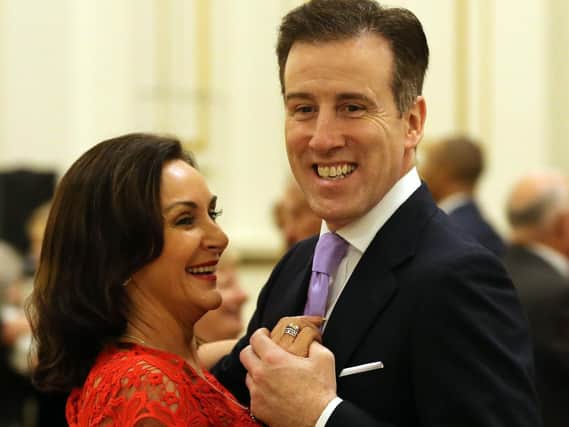 Anton Du Beke with Strictly judge Shirley Ballas. Picture: Gareth Fuller/PA.