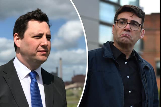 Left, Tees Valley Conservative mayor Ben Houchen, and right Greater Manchester Labour mayor Andy Burnham.