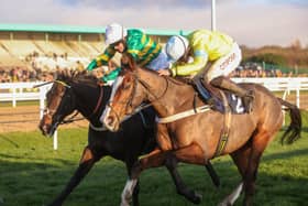 Cornerstone Lad and Henry Brooke (near side) beat Buveur D'Air in last year's Champion Hurdle.