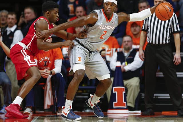 Kipper Nichols #2 of the Illinois Fighting Illini dribbles against Khalil Iverson #21 of the Wisconsin Badgers at State Farm Center on January 31, 2017 in Champaign, Illinois.  (Picture: Michael Hickey/Getty Images)