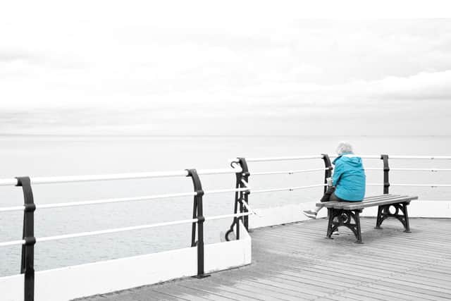 In third place was Ripon Grammar School premises manager Andrew Hogg’s thought-provoking shot of a woman on a bench at Saltburn. Photo credit: Andrew Hogg