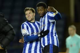 HAPPY DAYS: Sheffield Wednesday's Josh Windass and Dominic Iorfa celebrate Tuesday's win over Bournemouth. Picture: Steve Ellis.