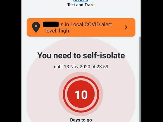 Many people have reported opening the app to find that they are supposed to be self-isolating