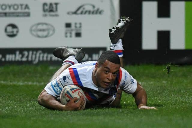 Wakefield head coach Chris Chester expects Reece Lyne, above, to still be challenging for 2021 World Cup spot with England. 
Picture: Jonathan Gawthorpe.