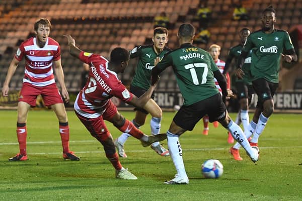 FITNESS: Doncaster Rovers striker Fejiri Okenabirhie