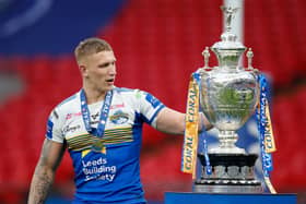 Hungry: Leeds forward Mikolaj Oledzki says the side's Challenge Cup win at Wembley has made them hungry for more success. Picture by Ed Sykes/SWpix.com