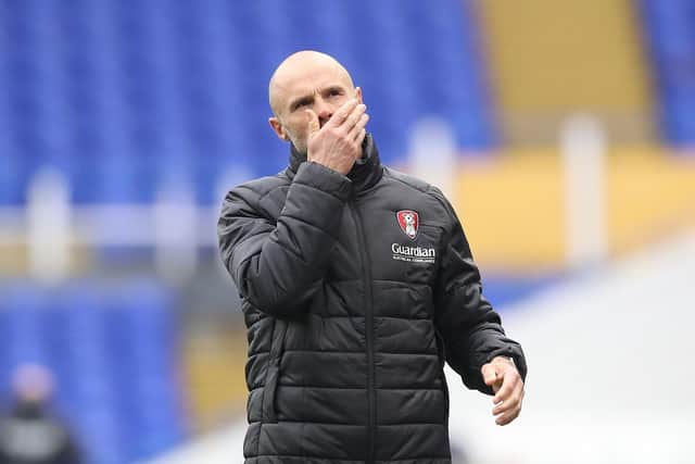 Rotherham United manager Paul Warne. Picture: Martin Rickett/PA.