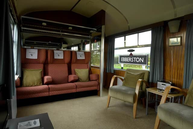 The beautifully converted carriages are cosy and have many original features