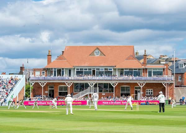 A general view (GV) of Yorkshire playing Surrey at Scarborough's North Marine Road ground back in 2019 (Picture: SWPix.com)