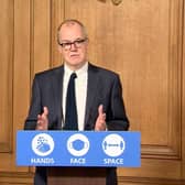 Screen grab of Chief scientific adviser Sir Patrick Vallance during a media briefing in Downing Street, London, on coronavirus (COVID-19). Photo: PA