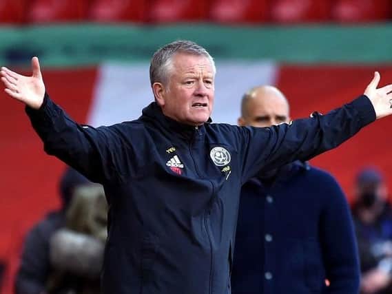 Chris Wilder. Picture: PA.