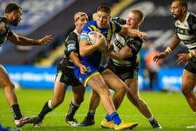 Tough task: Hull FC lost 37-12 against Warrington in early September but their recent form has been much better winning four out of their last five matches.  Picture: Bruce Rollinson