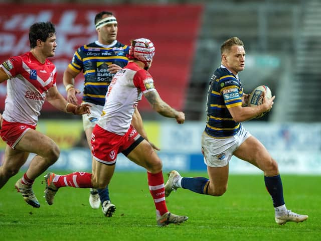 Busy times: Leeds hooker Brad Dwyer played four games in 11 days for the club at the back end of the season. Picture Bruce Rollinson