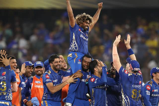 The Mumbai Indians celebrate after they defeated the Chennai Super Kings during the Indian Premier League Final match between the the Mumbai Indians and Chennai Super Kings  (Picture: Robert Cianflone/Getty Images)