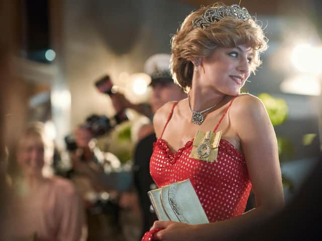 Emma Corrin as Diana Princess of Wales. Picture: PA Photo/Netflix/Des Willie.