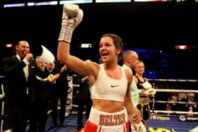 Terri Harper: Putting her belts on the line. Picture: Richard Sellers/PA Wire