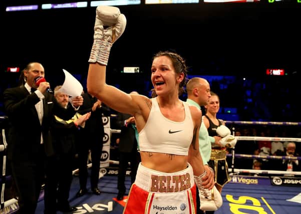 Terri Harper: Putting her belts on the line. Picture: Richard Sellers/PA Wire