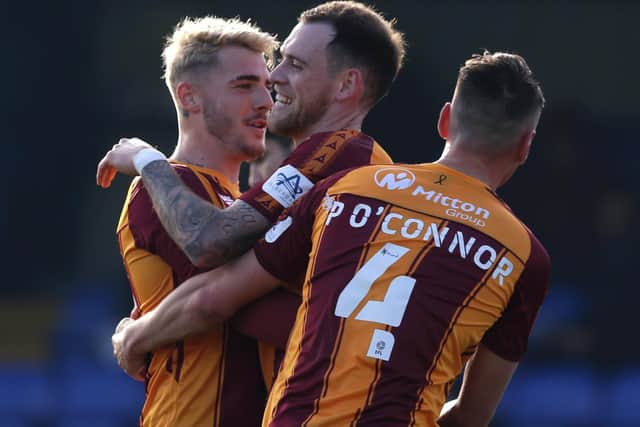 CUP PROGRESS: Bradford City won 7-0 at non-league Tonbridge Angels in the first round of the FA Cup. Picture: Henry Browne/Getty Images.