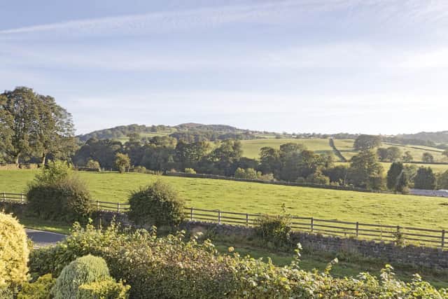 The property has views to the Cow and Calf rocks in Ilkley and over the Bolton Abbey estate