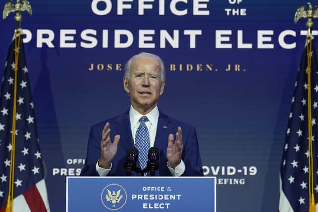 President-elect Joe Biden has named Covid as his top priority.