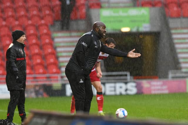 Darren Moore's Doncaster Rovers will travel to Carlisle United in the second round of the FA Cup. Picture Howard Roe/AHPIX