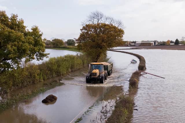 Flooding in Fishlake in November 2019. Picture: Mark Ramsay