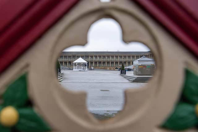 The Piece Hall and Halifax is finding ways to come to terms with the lockdown. Photo: James Hardisty.