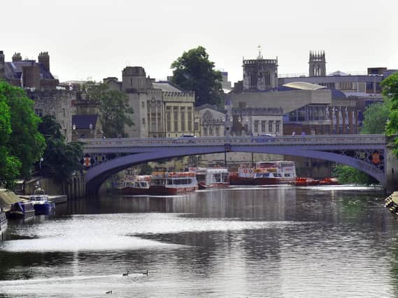 Lendal Bridge in York, where an unidentified woman was seen before disappearing into the Rover Ouse