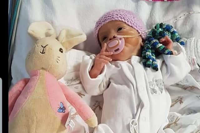 Felicity was born at 29 weeks and was given just a five per cent chance of survival