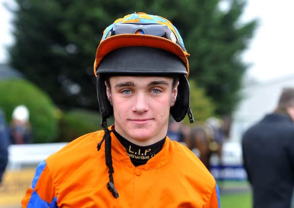 Jockey Tommy Dowson partners Little Bruce at Cheltenham today against dual Grand National hero Tiger Roll.
