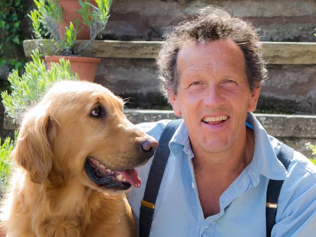 Monty Don and his dog, Nigel, who died in May. (PA).