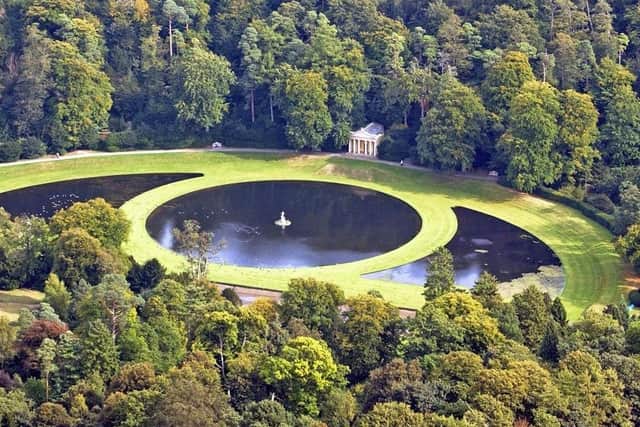 The Temple of Piety, Studley Royal water gardens, Fountains Abbey.  September 25, 2003.