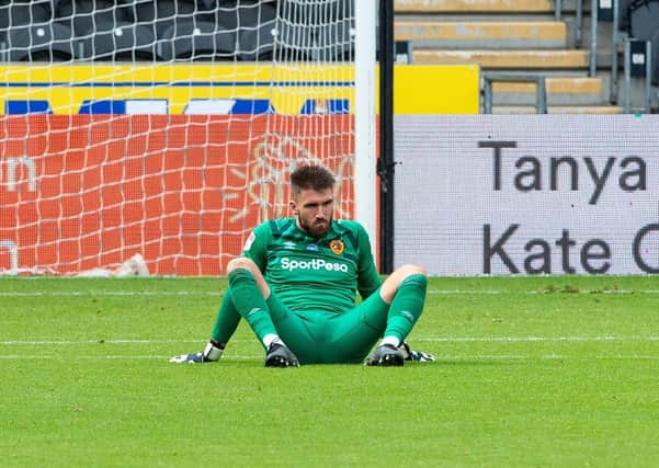 Matt Ingram at full-time. after Hull City lost to Luton Town during their relegation season (Picture: Bruce Rollinson)