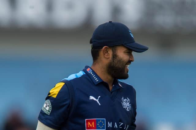 Yorkshire player Azeem Rafiq in a 50-over game in 2017