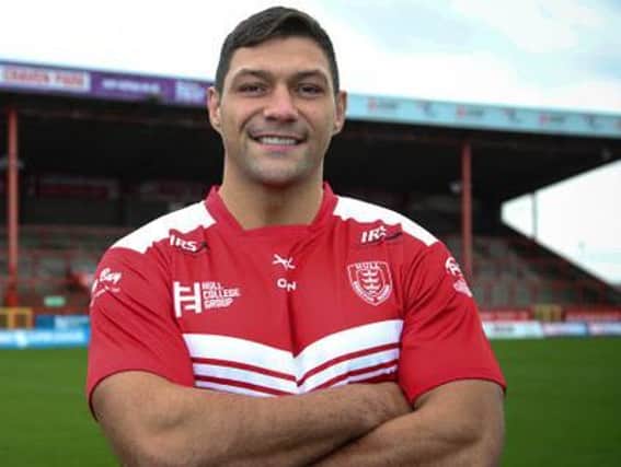 Ryan Hall in his new colours. Picture: Hull KR