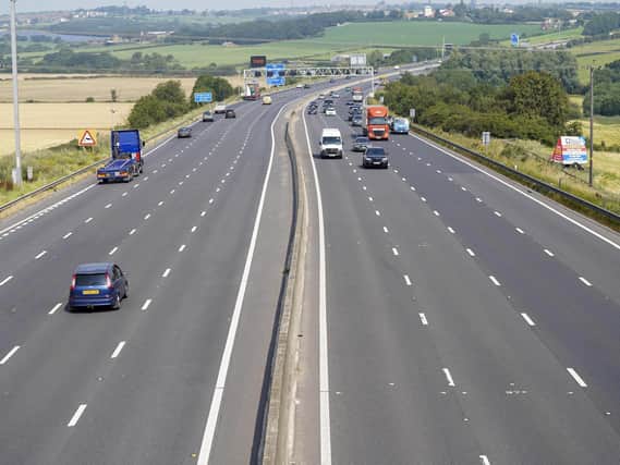File pic of the Mp near junction 40: 33 per cent of male drivers those aged 25 to 34 admitted speeding at over 100mph, according to a survey Picture: Scott Merrylees
