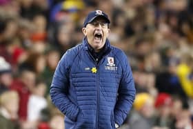 Tony Pulis: Taking charge today.