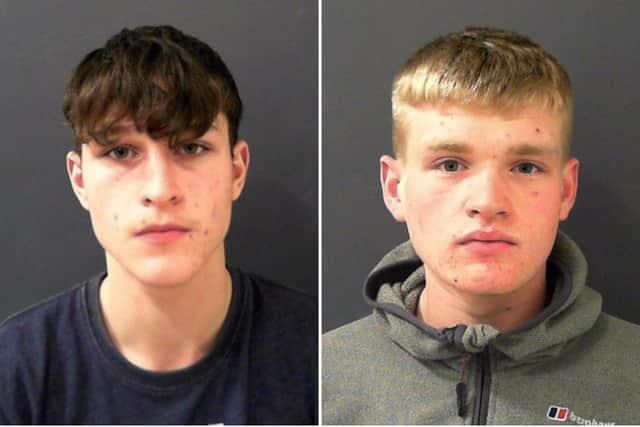(Left) Connor Kirkwood and (right) Mitchell Southern. Pictures issued by North Yorkshire Police
