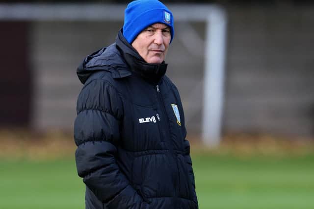 NEW MAN AT HELM: Sheffield Wednesday manager Tony Pulis, during Monday's practice session. Picture: swfc