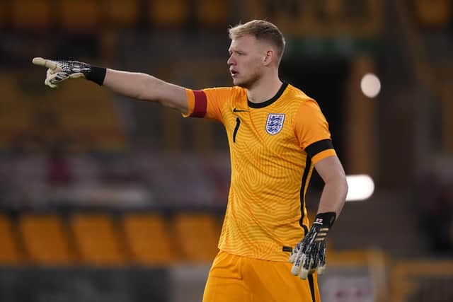 BACKING: Sheffield United's Aaron Ramsdale, in action for England Under-21s at Molineux last week. Picture: Andrew Yates/Sportimage