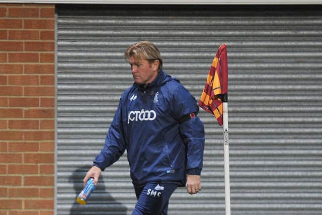 ON THE UP: Bradford City manager Stuart McCall. Picture: Steve Riding.