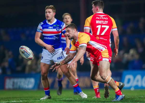 Lengthy ban? Catalans Dragons hooker Michael McIlorum could received a big ban after being charged following an incident in the win over Leeds Rhinos. Picture by Alex Whitehead/SWpix.com