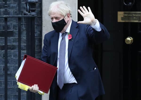 Prime Minister Boris Johnson leaves 10 Downing Street to attend Prime Minister's Questions. Picture: Jonathan Brady/PA Wire
